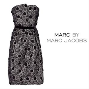 Strapless Corset Lace Cocktail Dress